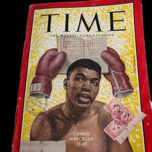 Time Magazine March 22, 1963 Cover: Cassius Marcellus Clay Boxing -  VINTAGE